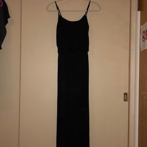 Black maxi dress
